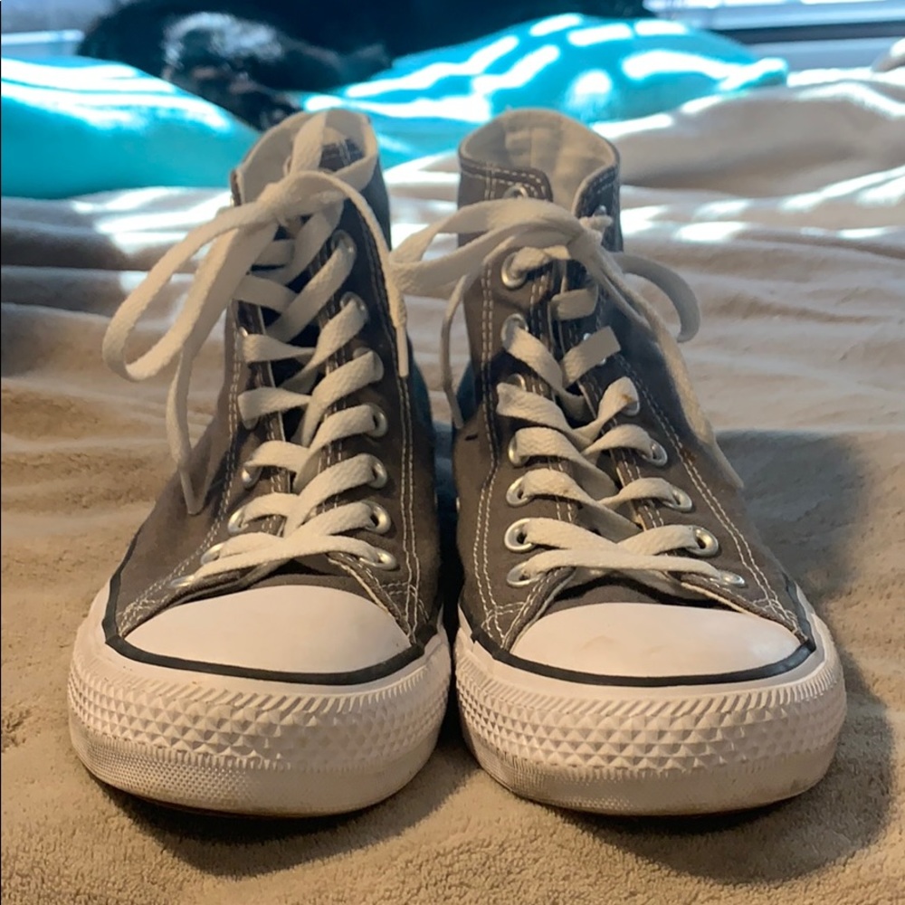 Grey Converse high tops